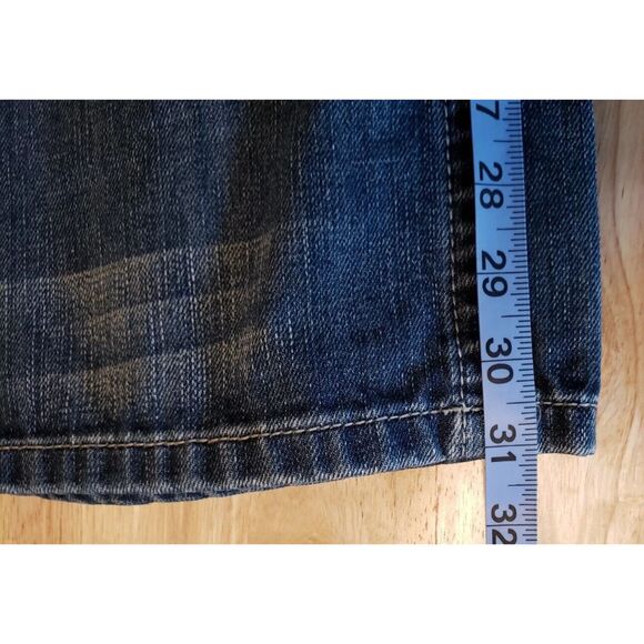 GS115 Gramercy SF Mens Jeans 36x31 Light Wash Gray Silver Y2K Distressed Style - Picture 16 of 16